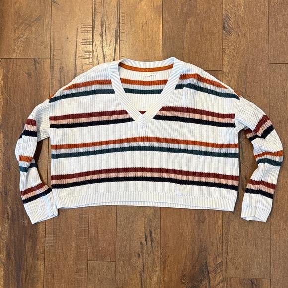 La Hearts Rust and Cream Knit Sweater - Picture 11 of 12